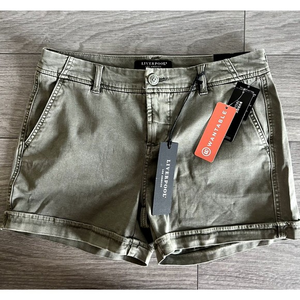 Liverpool‎ Los Angeles Buddy Rolled Trouser Short Shadow Green Size 28/6